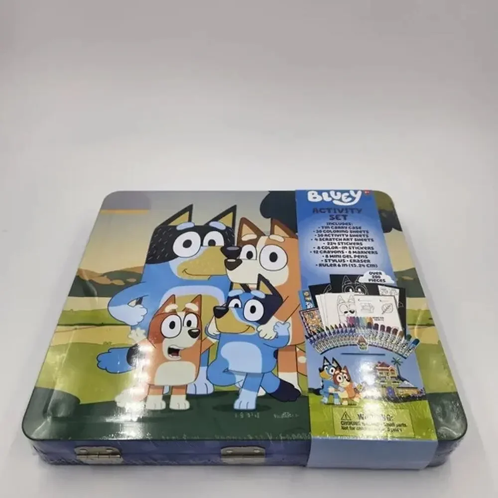 Bluey Deluxe Activity Art Set with Metal Carrying Case, for kids over 200 pieces